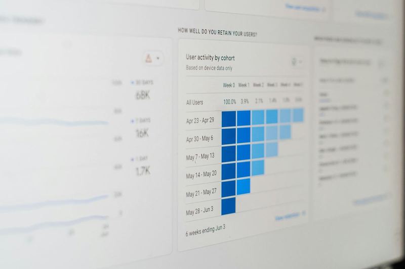 Illustrative photo: an analytics dashboard