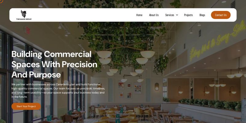 Home page of The Make Group website