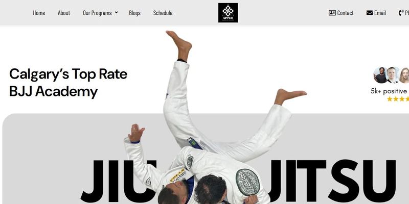 Home page of the Upper Jiu Jitsu website